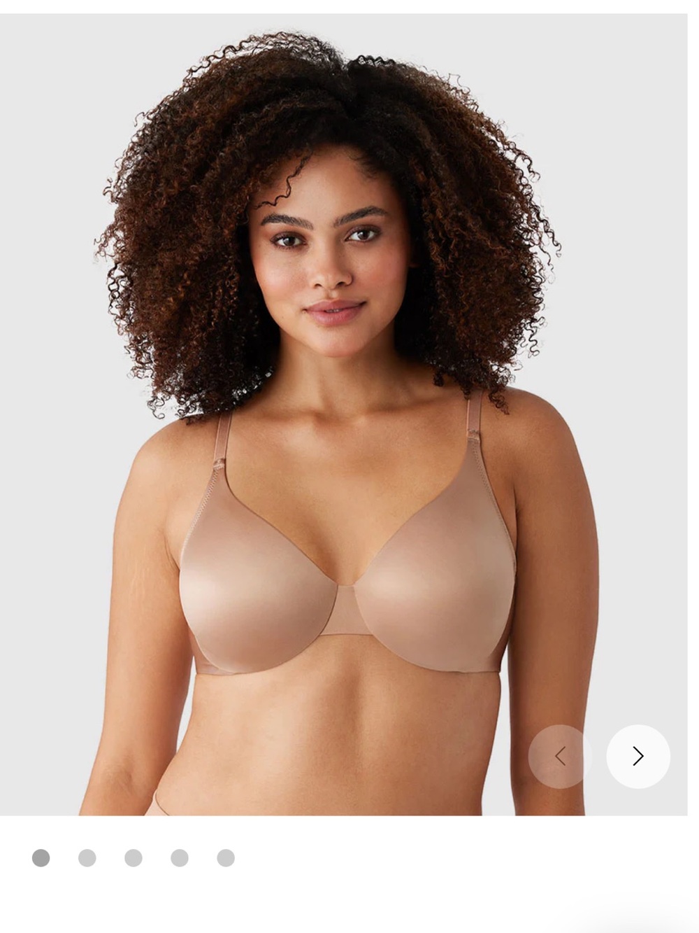 WACOAL Inner Sheen Underwire Bra, 36G NWT, nude.